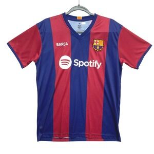 FC Barcelona Barca Soccer Jersey Mens Medium Blue Red Striped Spotify Sponsor